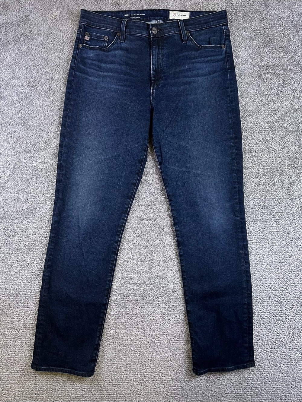 Adriano Goldschmied Jeans Womens 31 Slim Straight Mid Rise Dark Wash Mari 33x30